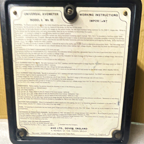 Avo universal avometer - avo,